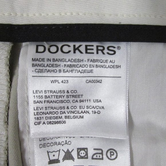 DOCKERS MENS SIZE 28 X 30 PANTS EASY KHAKI BEIGE SLIM FIT ALL MOTION COMFORT NWT - Picture 9 of 10